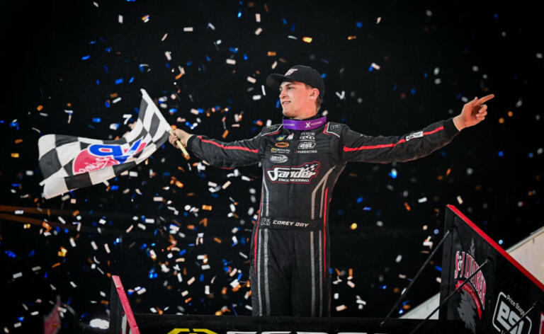 Corey Day Claims Second World of Outlaws Victory